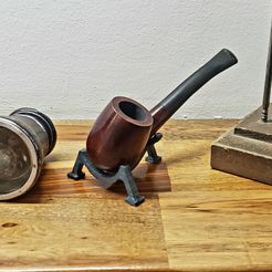 2019-08-04_19.05.51.jpg Free STL file Smoking Pipe Support・Model to download and 3D print