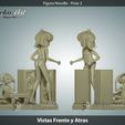 vistas pose 2.png Noodle Gorillaz figure 3D print model