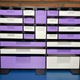 Fast-print modular storage drawer system