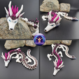 Furry-Dragon-6.png Articulated Dragon - Furry Dragon - Print in place/No Supports