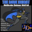 Batman-IMG.jpg The Dark Knight - Multicolor Batman Super Hero Wall Art