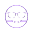 Sunglasses face.stl Download STL file Emoji cookie cutter set 2 • 3D print object, davidruizo