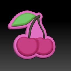 CHERRY.jpg Fichier STL CERISE - BOMBE DE BAIN EN FORME DE MOULE, SHAMPOOING SOLIDE・Modèle pour impression 3D à télécharger