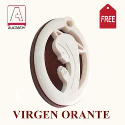 I-FREE.jpg Free STL file FREE Design - Mother Mary praying - Virgen orante・3D print model to download