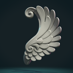 GWing-01.png 3D file Stylized Wing・3D printing model to download