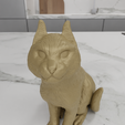 HighQuality3.png 3D Cat with Witch Hat Home and Living with 3D Stl Files & Cat Decor, Cat Print, 3D Printed Decor, Gifts for Her, 3D Printing, Cat Lover