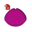 231281174_217590893620790_1991097499099391522_n.jpg Vampire Lips Cookie Cutter with Stamp STL FILE
