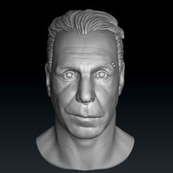 n_1.jpg Till Lindemann Smile and Screaming Face Head model for 3D printing
