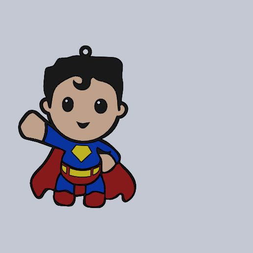 superman.jpg Файл STL Брелоки для ключей "Мстители・Дизайн 3D принтера для загрузки, fer7