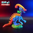 Flexi-Factory-Skeleton-Parasaurolophus_9.jpg Flexi Factory Esqueleto Parasaurolophus com versões XXl e 3MF! Inclui suporte e acessórios