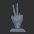 3lowpoly.jpg Low poly Hand sign two fingers, Hand sign two fingers