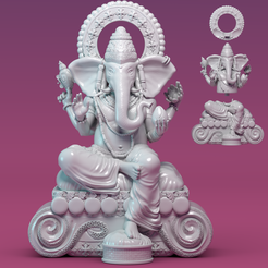 1.png Archivo STL Ganesha・Diseño de impresión en 3D para descargar