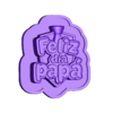 felizdiapapabase.stl Feliz Día Papá Molde