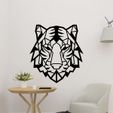 sample.jpg Tiger Head Wall Art