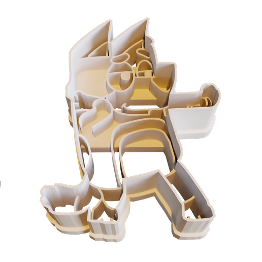 Bluey's Dad - Cookie Cutter 3D model