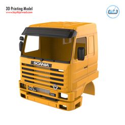 01.jpg 3D-Datei Scania 143 Cabin - Full Professional Version・Modell für 3D-Drucker zum Herunterladen
