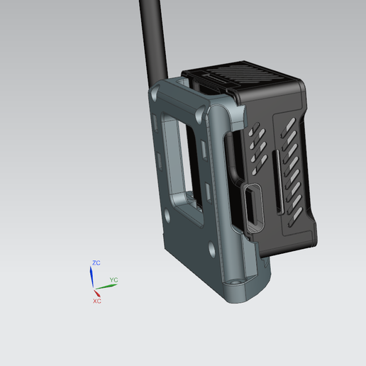 Holder_O3.png Suporte de unidade de ar VTX DJI O3 para câmara leve FPV Servo 5g