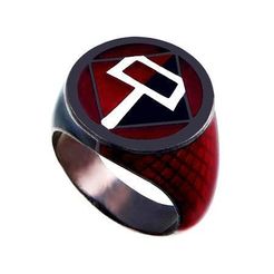 Harley_Lantern.jpg STL-Datei The Harley Quinn Red&Black Lantern Ring kostenlos・3D-Druckvorlage zum Herunterladen