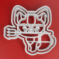 4_001.png STL-Datei TEUFELSHUND - HALLOWEEN - KEKSAUSSTECHER・3D-Druck-Idee zum Herunterladen