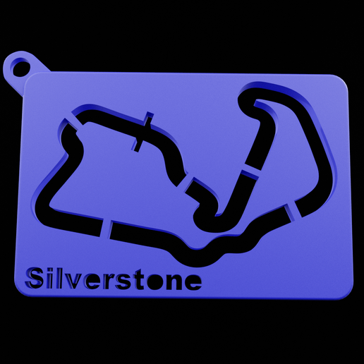 untitled07.png 3D-Datei Strecke Formel 1 Schlüsselanhänger Silverstone Druck 3d kostenlos・3D-Druckvorlage zum Herunterladen, MCS3d