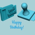 s58-0.png Stamp 58 - Happy Birthday - Fondant Decoration Maker Toy