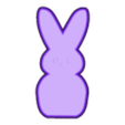 1 TINY Peep bunny Figure.stl Tiny Doll Miniature Peep Bunnys / Easter bunny peeps mini / Cute / Tiny / Mini pretend play