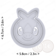 0498_tepig~private_use_cults3d_otacutz-cm-inch-top.png #0498 Tepig Cookie Cutter / Pokémon