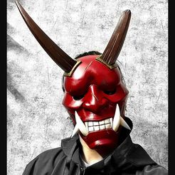 247661699_10226954554988930_2378476830626663424_n.jpg STL file Aragami 2 Mask - Oni Devil Mask - Halloween Cosplay・3D print design to download