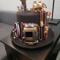 Steampunk digital clock