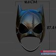 catwoman_helmet_3d_print_model-10.jpg Catwoman Helmet Cosplay - Catwoman Cowl DC Comics