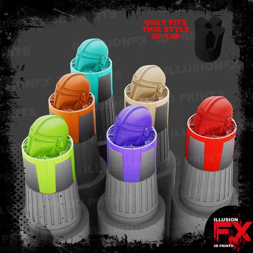 MANDALORIAN HELMET - AK INTERACTIVE QUICK GEN COLOUR COLOR TRANSLUCENT BOTTLE SWATCH SUPER MINI CAP - 18ML