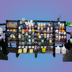 Deluxe-Paint-Holder.png STL file Deluxe Paint Holder・3D printing model to download