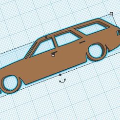 Web-capture_3-9-2023_125926_www.tinkercad.com.jpeg Файл STL Брелок для ключей Ford Granada Mk2 1977-1985 Estate Classic Silhouette・Дизайн 3D принтера для загрузки