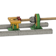 Queue-Drehbank-2.png Cue lathe for adhesive leather processing