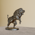 pose-4.png Lion roaring sculpture statue stl 3d print file
