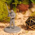 Great Sword Warrior (1).JPG Archivo STL gratis Guerrero de la Gran Espada - Miniaturas de Mesa・Diseño de impresora 3D para descargar