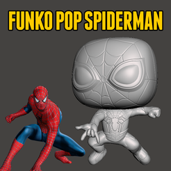 spiderman.png Archivo STL Funko Pop Spierman・Modelo imprimible en 3D para descargar