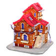 PNG.png MAISON 6 HOUSE HOME CHILD CHILDREN'S PRESCHOOL TOY 3D MODEL KIDS TOWN KID Cartoon Building 5