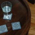 DSC_0829.JPG Free STL file Roman Utility Coasters・3D printable model to download
