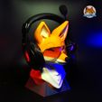 Fox-Headset-Glasses-Stand-for-3d-printing-13.jpg Happy Fox Headset Stand