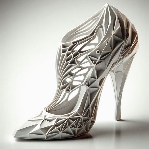 low-poly-high-heel-shoe-modern-geometric-3d-printed-sculpture-stl