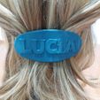 lucia-azul-coleta.jpg LUCIA oval hair clip oval 70-86 personalized
