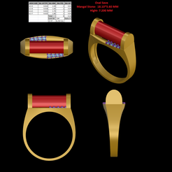3.png STL file Mangal Stone Ring・3D printer design to download