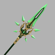 xiao_lance_render02.png Genshin Impact Primordial Jade Winged Spear | 3D Model file for Xiao