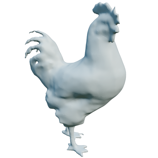 3D Printable Rooster Model - Detailed Farmhouse Rooster STL File