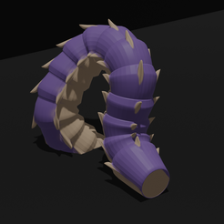 Worm-incomp.png Purple worm dice tower