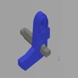 LevaHHR_1.jpg Free STL file Chevrolet HHR 2008 rear handle door opener lever・3D printable model to download