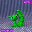 20.jpg Elcid the cute baby Dragon articulated flexi toy (STL & 3MF)
