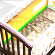 6.jpg BED CHILDREN'S AREA - PRESCHOOL GAMES CHILDREN'S AMUSEMENT PARK TOY KIDS CARTOON CHAMFER BED