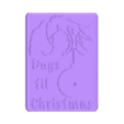 MAGNETIC_DAYS_TILL_CHRISTMAS_COUNTDOWN_BOARD.stl Magnetic Grinch hand Christmas Countdown board